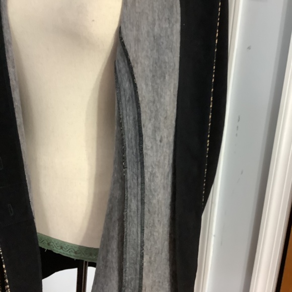 VINTAGE DESIGN TODAYS JACKET 1X BLACK WITH ANIMAL PRINT BUTTON FRONT MADE IN USA - Picture 10 of 11